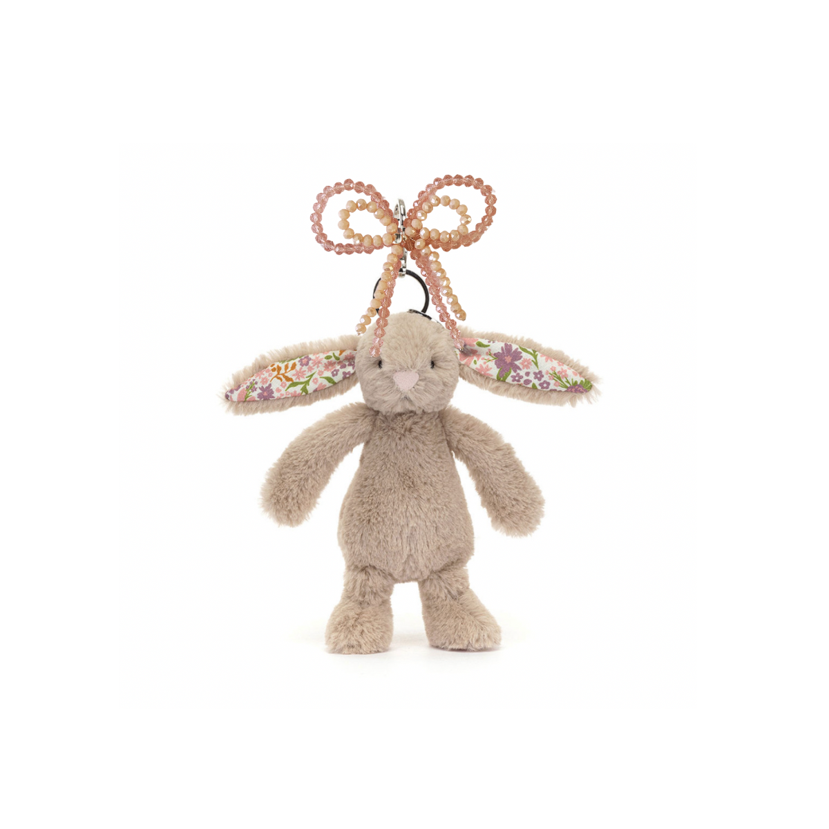 Blossom Beige Bunny 'Petal' Bag Charm