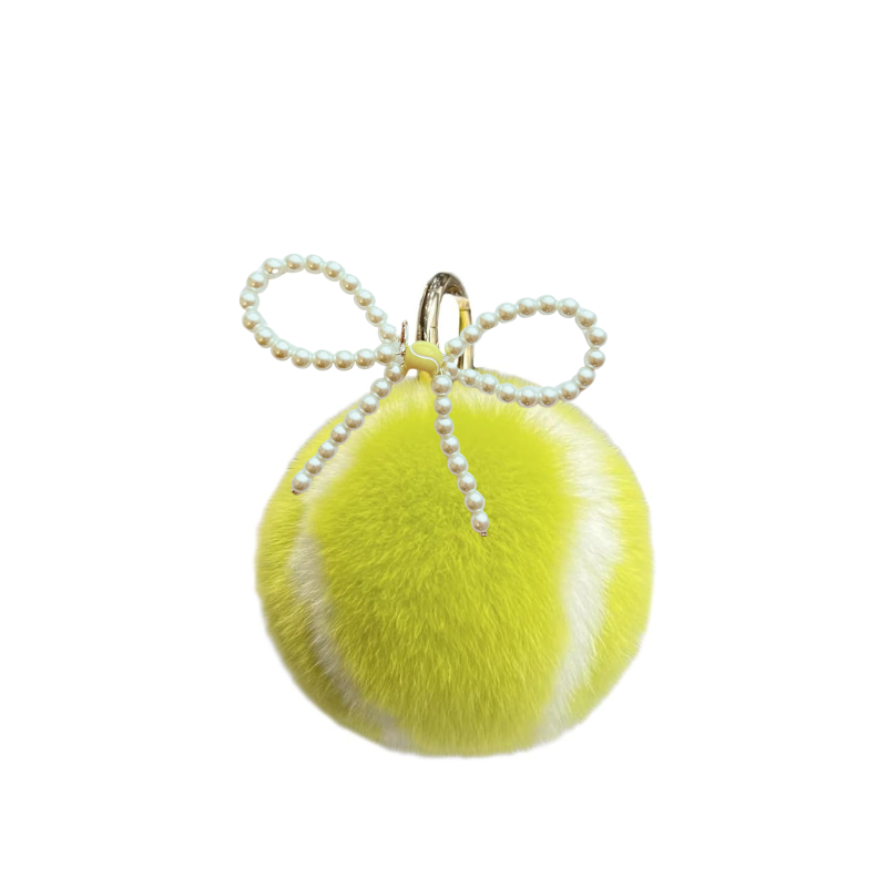 Tennis PomPom Keychain