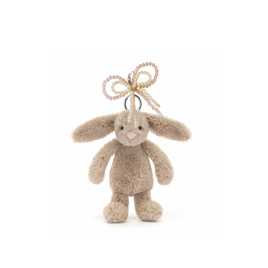 Bashful Beige Bunny Bag Charm