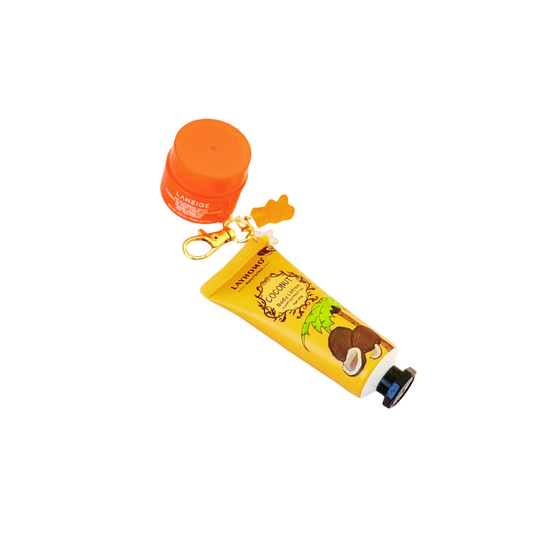 Laneige Peach Iced Tea & Coconut Lotion Keychain
